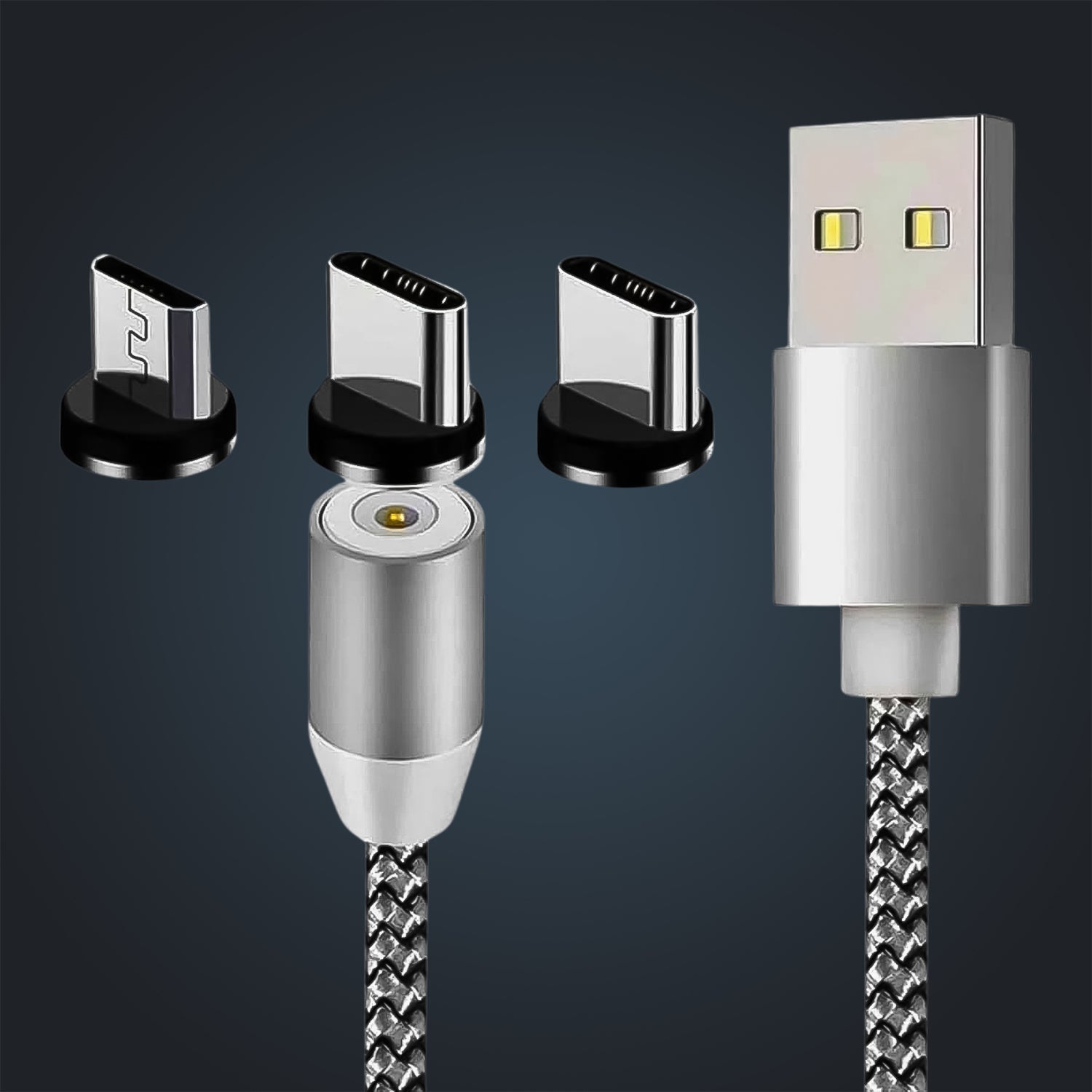 3 in 1 Magnetic Multi Charging Cable (1 Pc) 3 in 1 Magnetic Multi Charging Cable (1 Pc)
